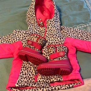 Girls Winter Matching Jacket and Boots